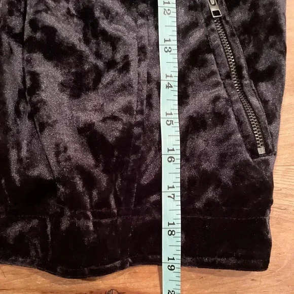 American Eagle Outfitters Crushed Velour Cropped Jacket Size XS Fairygrunge - Picture 6 of 8